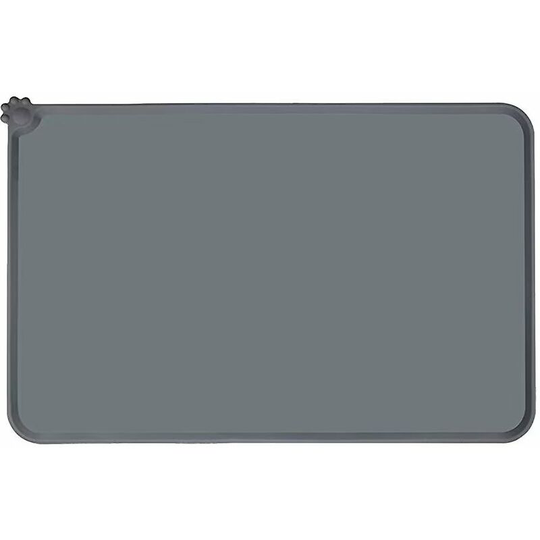 Dog and cat food mat, waterproof and non-slip silicone feeding mat for food and water