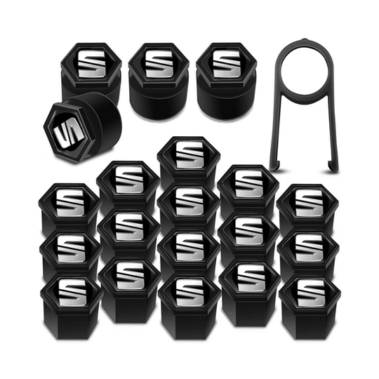 Seat Sport Branded Universal Wheel Nut Caps Covers 17mm
