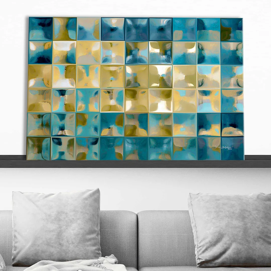 Tile Art #5, 2015. by Mark Lawrence - Wrapped Canvas Painting Print