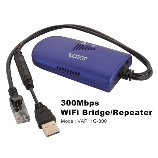 VAP11G 300Mbps Wireless Bridge WiFi Repeater USB Dongle AP Vonets Blue