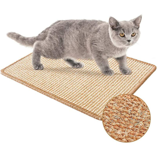 Cat Scratching Mat, Sisal Cat Scratching Mat, Cat Scratcher, Non-Slip Cat Claw Care Toy, Protect Furniture And Sofas (s : 30×40cm)
