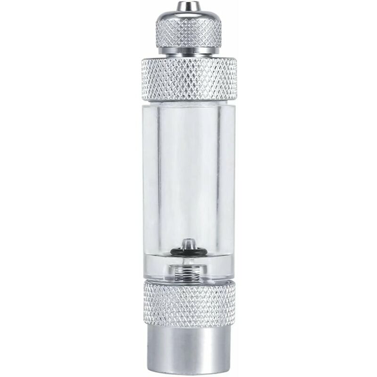 Inline Aquarium CO2 Bubble Counter With Aluminum Check Valve Single Double Head Non-Return Bubble Counter Fish Tank Tool (Single Head)