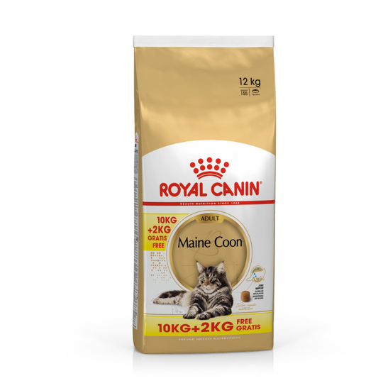 10kg Royal Canin Dry Cat Food + 2kg Free!* - Maine Coon Adult (10kg + 2kg Free!)