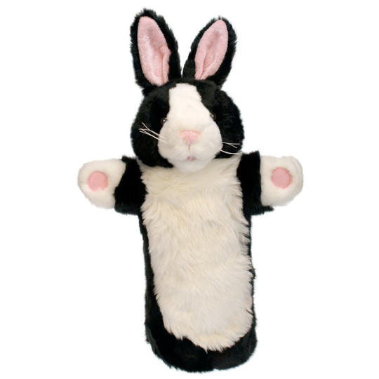 The Puppet Company - Long Sleeves - Rabbit Black & White Hand Puppet