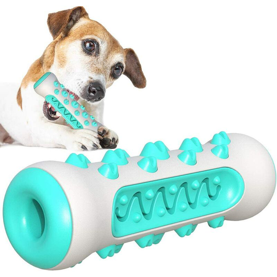 Groofoo - Dog Toothbrush, Non-Toxic Puppy Chew Toy Dental Care Effective Dog Teeth Cleaning Toy Bite Resistant Massager for Small and Medium Dogs