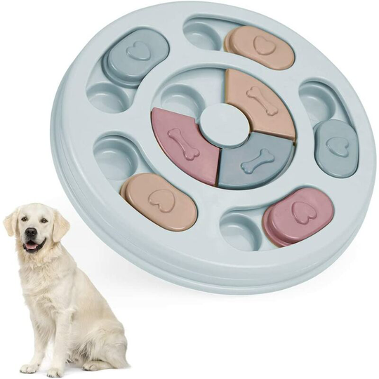 Interactive Dog Toy, Educational Dog Toy, Slow Feeding Dog Toy, Educational Pet Toy for Cats and Dogs (Blue)