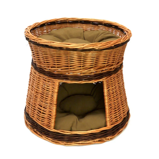 Garett Two Tier Cat House Basket