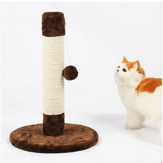 Thsinde - Cat Tree, Scratching Post Sisal Scraper Hanging Ball Post Sturdy Base Felines Small Kittens Activity Center Toys Frame Scratching Post