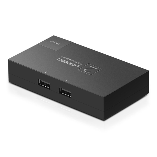 UGREEN USB Switch, KM Switcher Box 2 in 1 out USB 2.0 Selector Sharing Powered Hub for Printer, Scanner, Speaker, Keyboard, Mouse, with 2 Pack USB...