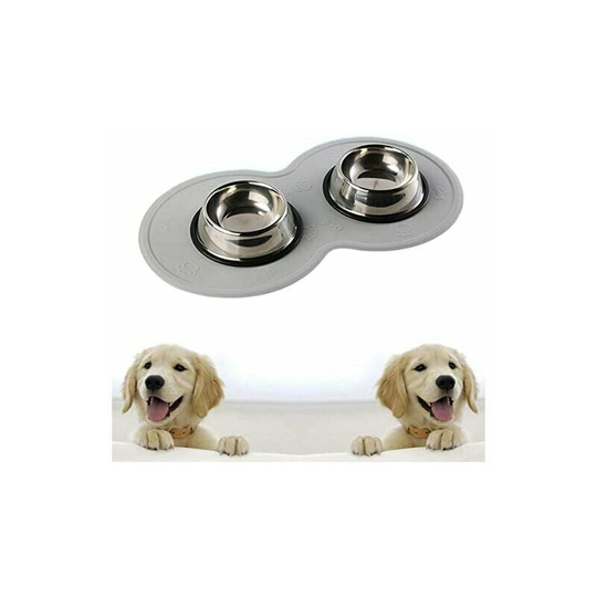 Bowl mat for dogs and cats, silicone bowl mat, non-slip dog food mat