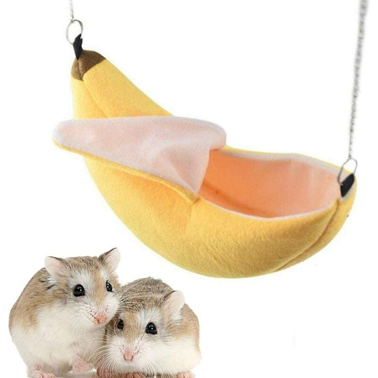 Banana Hamster Bed House Hammock Small Animal Warm Bed House Cage Nest Hamster Accessories