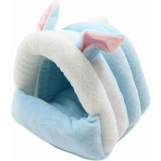Monly - Winter Warm Hamster Bed - Plush Rodent Sleeping Tent Small Hamster House Hammock Toy Bed House for Guinea Pig Rabbit Chinchilla Ferret