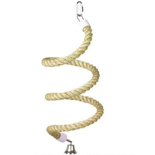 Parrot climbing rope cotton rope toy with bell