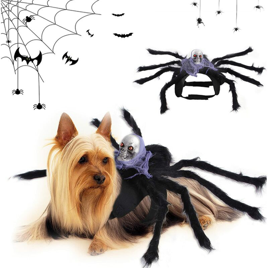 Sun Flowergb - Halloween Spider Dog Costume, Halloween Costume for Pets, Dog Cat Spider Costumes, Dog Costume Halloween Costume, for Dogs Cats