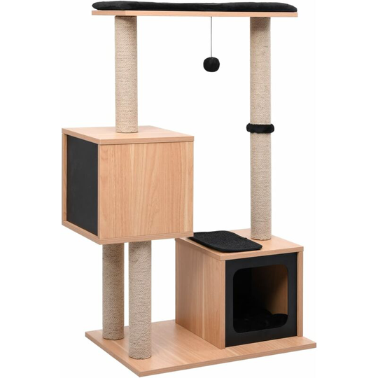 Cat Tree with Sisal Scratching Mat 104 cm Vidaxl Brown
