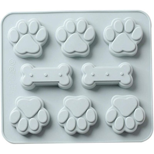 Fvbjd - Cat Claws and Bones Silicone Mousse Molds, 8 Cavities Shaped Chocolate Molds diy Cake Baking Tool Jelly Mold Handmade Desserts Model