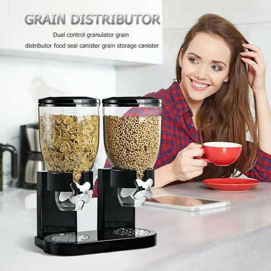 Cereal dispenser duo - black