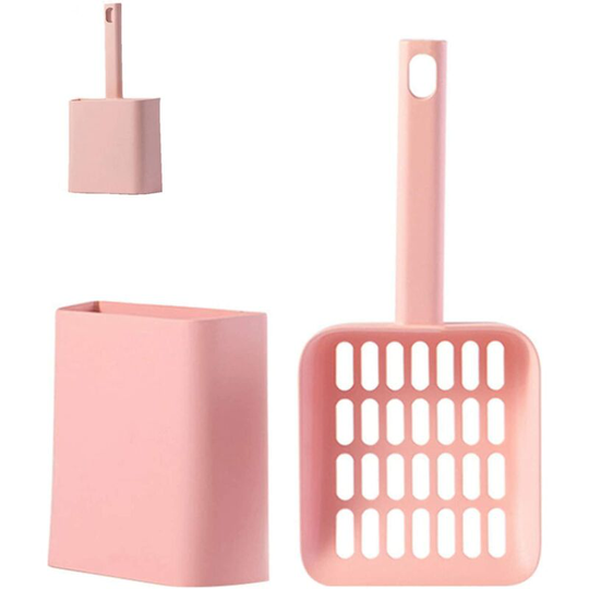 Cat litter scoop with stand Cat litter scoop made of robust abs plastic
