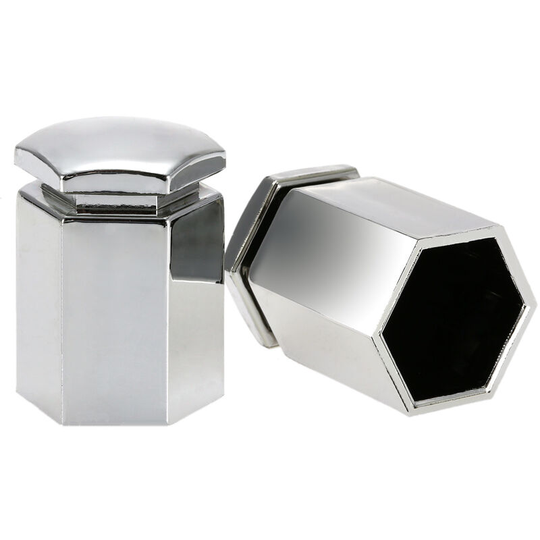 Superseller - Set of 20Pcs 17mm Car Wheel Nut Bolt Covers Plastic Caps for Vauxhall, silver - silver