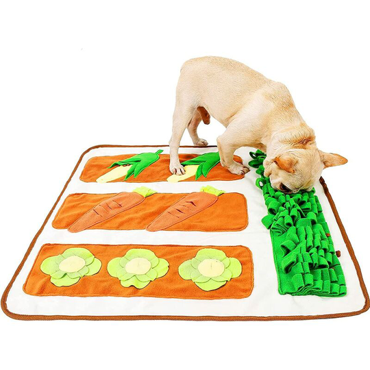 Dog Search Mat (73 x 73 cm), Dog Snuffle Mat Dog Interactive Games Exercise Washable Foldable