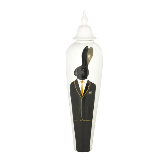 Britta Black Rabbit Urn