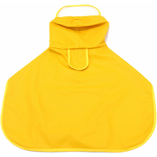 Dog Raincoat with Hood Water-resistant Dog Rain Poncho with Leash Hole Dog Rain Jacket for Small Medium Large Dogs l Size,model:Yellow l
