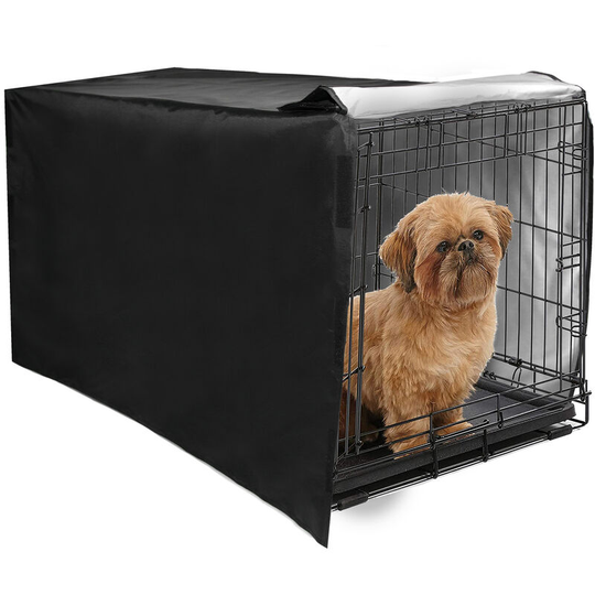 Privacy Dog Crate Cover Waterproof Night Cover Sleep Helper Windshield Dust-proof Four Door Dog Cage Cover Breathable Washable Dog Crate Cover for