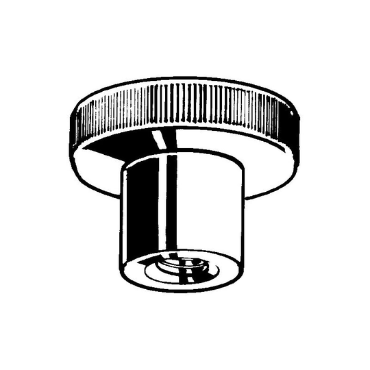 M6 Knurled Thumb Nut High Brass CU3 - Qualfast