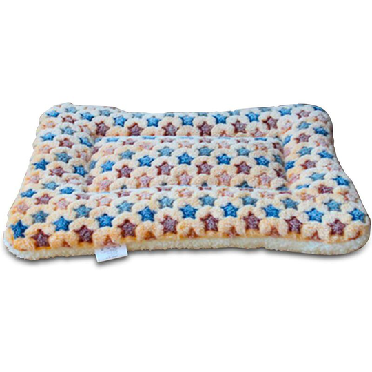 Dog mattress, self-heating pet mattress for cats and small and medium-sized dogs to keep the bed warm and comfortable (yellow, 47x33 cm)