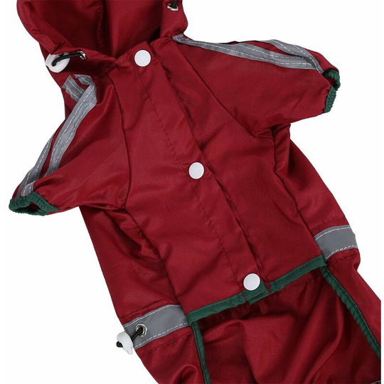 Dog Waterproof Jacket Rain Hood Puppy Waterproof Coat Clothes for Small Medium Dogs(XXL)