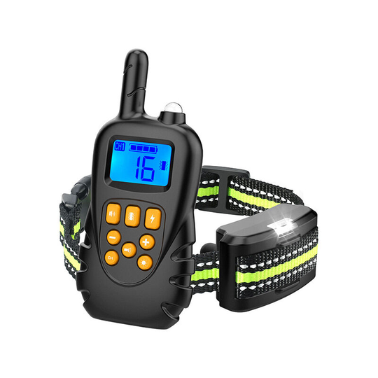 Thsinde - Dog Training Collar, Anti-Bark Collar with 800 Meter Remote Control Rechargeable IPX7 Waterproof Receiver with 3 Vibration/Shock/Beep Sound