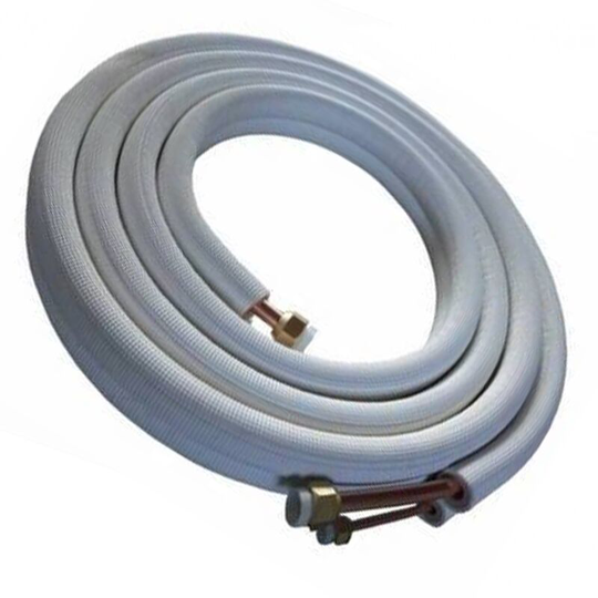 Reporshop - Bipolar Isolated Copper Tube 1/4 3/8 + Nuts 5 meters