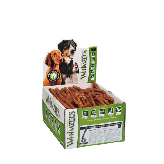 Whimzees Veggie Sausage Small 15g Display Box (Pack of 150)