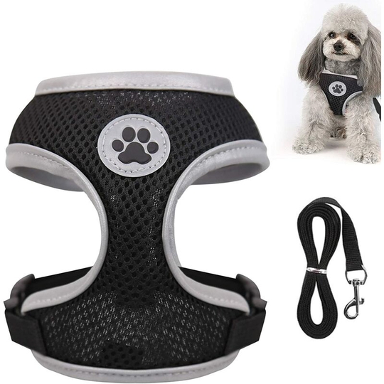Benobby Kids - Dog Harness, Cat Harness Reflective Puppy Harness Adjustable Non-Slip Safety Harness for Dogs Cats Breathable Comfortable Anti Pull