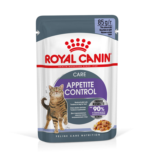 48 x 85g Royal Canin Wet Cat Food - 36 + 12 Free!* - Appetite Control in Jelly (48 x 85g)