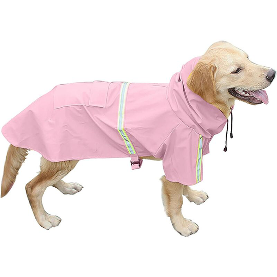 Soekavia - Outdoor pet dog raincoat, adjustable waterproof pet dog jacket, windproof safety raincoat, small, medium and large dog breathable