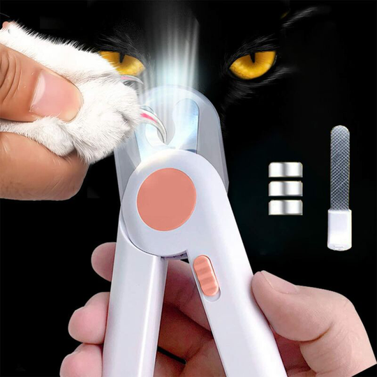 Nail Clippers with Led Light for Dogs Cats, Nail Clippers for Cats Dogs, with Nail File and Splash-Resistant Guard, for Medium and Small Pets Claw