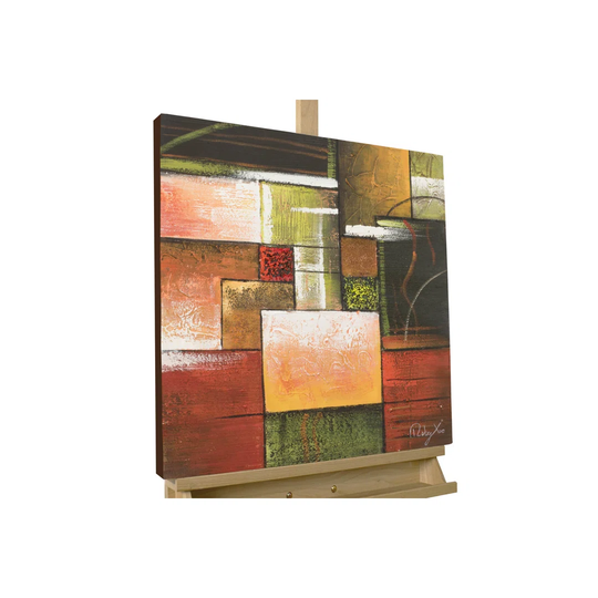 Hand -painted acrylic painting on Hearthside
