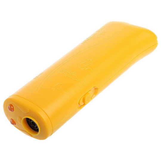 Ultrasonic Dog Training Device Anti Barking Stop Bark Repeller Yellow
