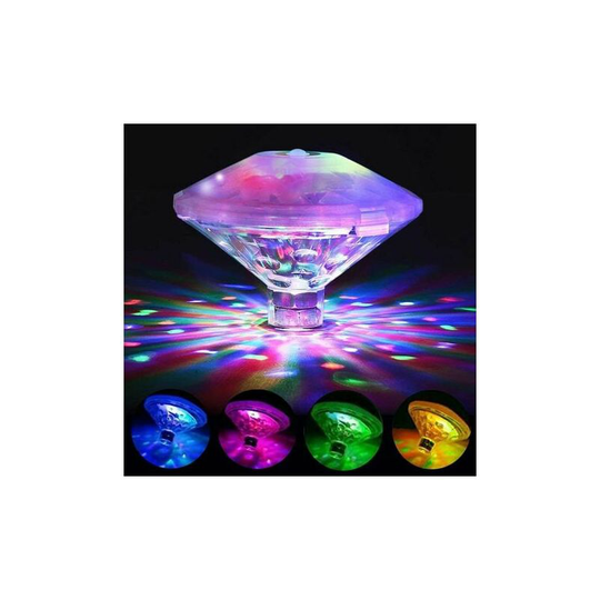 FVO - Color Floating Pool Light, Disco Bath Light, IP68 Submersible led Light, led Underwater Light with 7 Modes for Bathroom Swimming Pool Spa