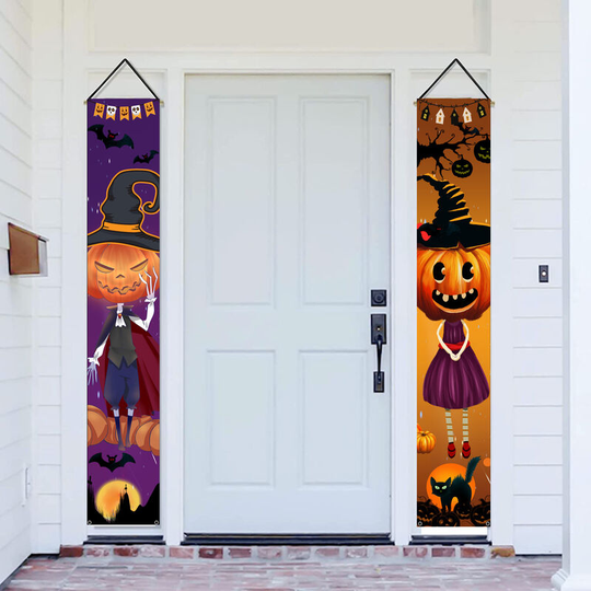 Outdoor Halloween Decorations, Trick or Treat and Front Door Porch Banners, Indoor Halloween Decorations, Halloween Porch Decor, Fall Decor