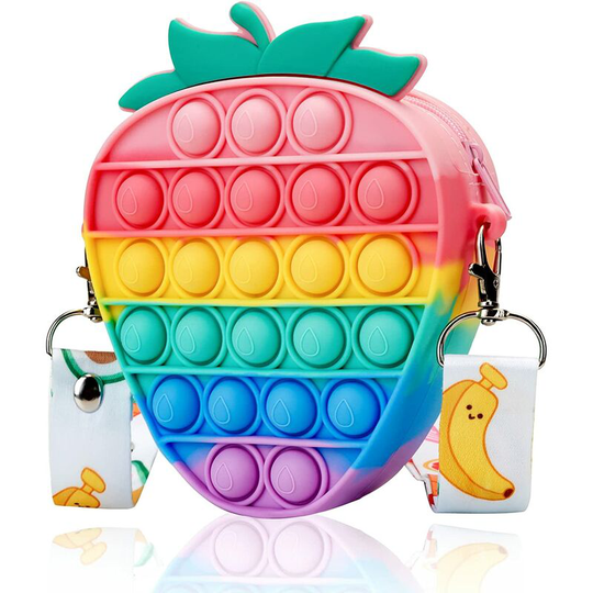 Small Pop Purse, Shoulder Bag Backpack Toy for School Backpack Silicone Bag Pop for Girls