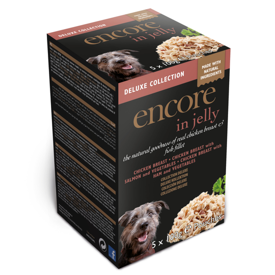 Encore Dog Jelly Pouch Multipack 100g - Saver Pack: Deluxe Collection 20 x 100g