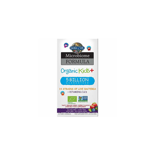 Garden of Life Microbiome Formula Organic Kids+, 30 Chewables