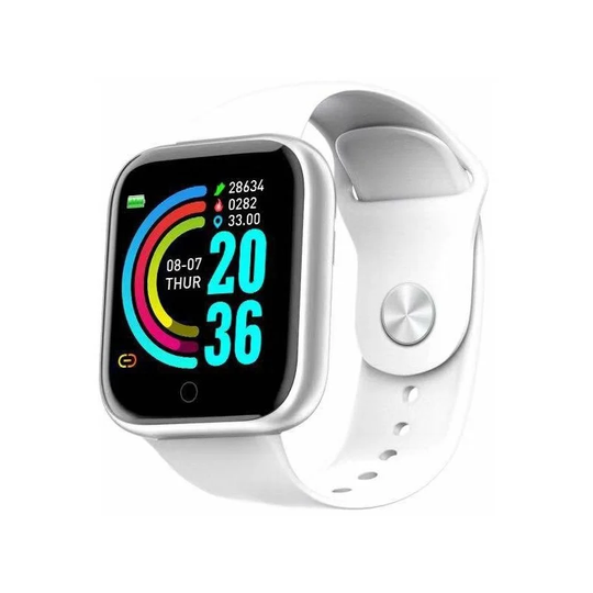 Perle Rare - Y68 Smart Wristband Heart Rate Waterproof D20 Smart Wristband Bluetooth Sports Watch, Smartwatch Activity Tracker with Heart Rate