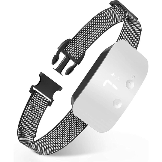 Bearsu - Bark Collar for Dogs,Rechargeable Anti Barking Training Collar with 7 Adjustable Sensitivity and Intensity Beep Vibration for Small Medium