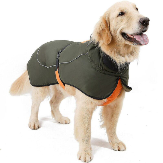 Winter Warm Waterproof Dog Coat Reflective Safe Dog Vest For Outdoor Activities l