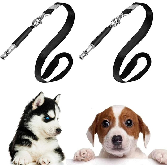 Dog Whistles,Betterlife 2 Pieces Ultrasonic Dog Whistle, Ultrasonic Dog Whistle with Lanyard, Pet Training Accessories