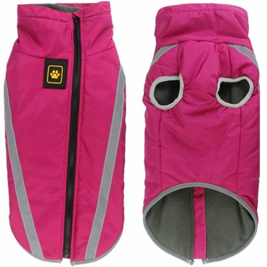 Monly - Waterproof Dog Coat Warm Winter Jacket Puppy Clothes Windproof Reflective Vest for Small, Medium and Large Dogs - Fleece Lining, with Harness