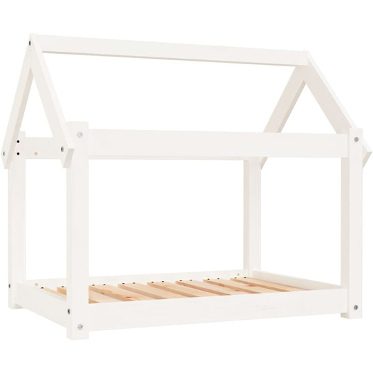 Vidaxl - Dog Bed White 81x60x70 cm Solid Wood Pine White